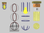 Caged Light (exploded)