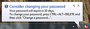 Two days to go, and my password expires in 10. Oh what to do, what to do!