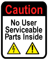 no serviceable parts
