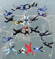 skydiving