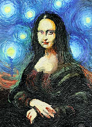 Mona Lisa Starry Night